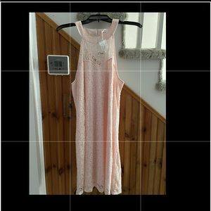Candies Sz.LG sweetheart halter dress in Pink